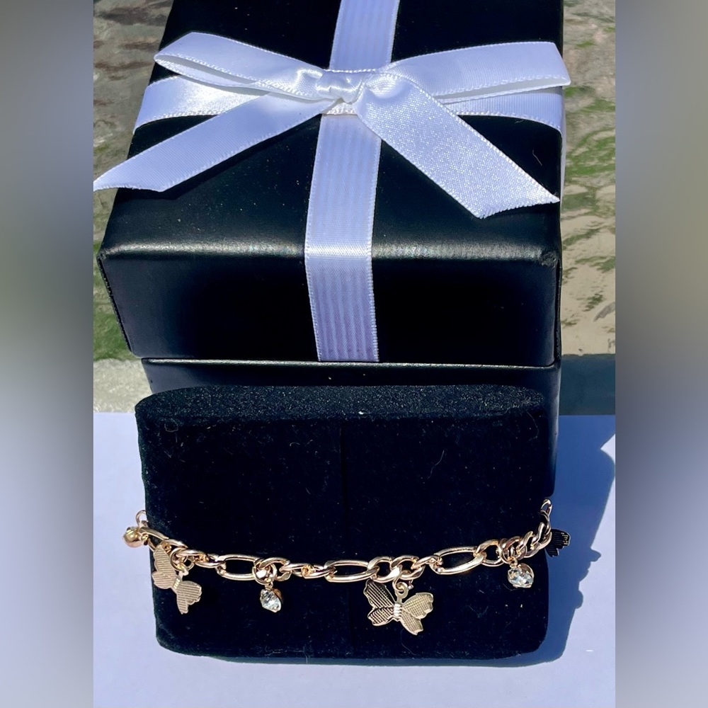 BOGO FREE Gold Plated Butterfly 🦋 Anklet.